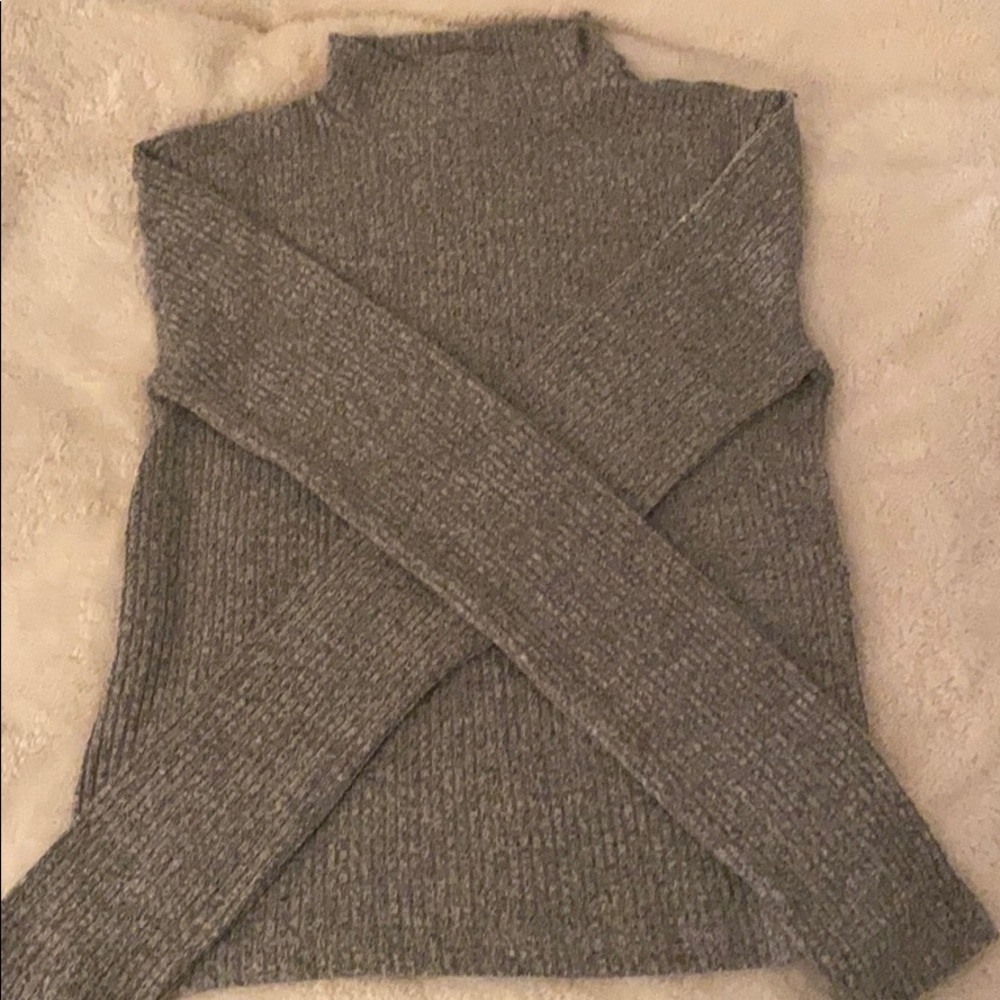 Forever21 Marbled Mock-Neck Top